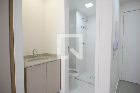 Banheiro de kitnet/studio para alugar com 1 quarto, 24m² em Vila Mariana, São Paulo