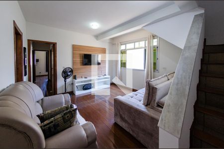 Sala de apartamento à venda com 3 quartos, 173m² em Caiçara-adelaide, Belo Horizonte