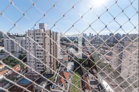 Sacada - Vista de apartamento à venda com 3 quartos, 76m² em Vila Gumercindo, São Paulo