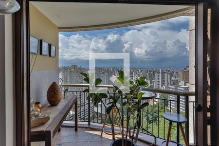 Varanda de apartamento à venda com 3 quartos, 110m² em Sion, Belo Horizonte