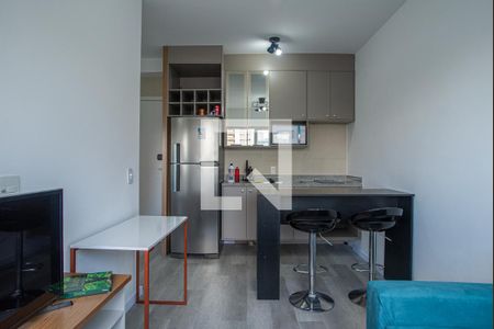 Cozinha de apartamento para alugar com 1 quarto, 26m² em Bela Vista, São Paulo