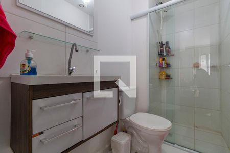 Banheiro  de kitnet/studio para alugar com 1 quarto, 32m² em Vila Ré, São Paulo