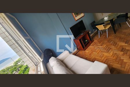 Detalhe Sala de apartamento para alugar com 2 quartos, 90m² em Vila Belmiro, Santos