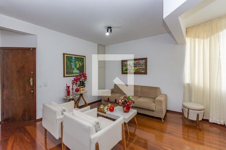 Sala de apartamento à venda com 4 quartos, 186m² em Buritis, Belo Horizonte