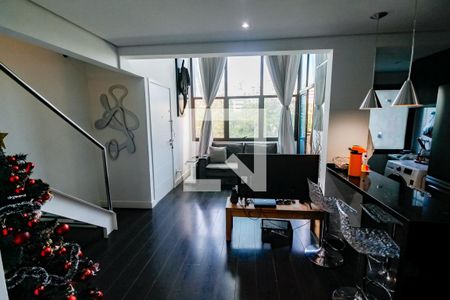 Sala de apartamento à venda com 1 quarto, 68m² em Paraíso do Morumbi, São Paulo