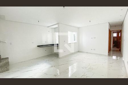 Sala - Sala de Jantar - Cozinha de apartamento para alugar com 2 quartos, 122m² em Campestre, Santo André