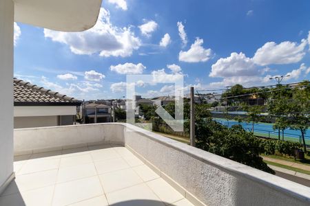 Sacada da suíte 1 de casa de condomínio para alugar com 4 quartos, 298m² em Swiss Park, Campinas