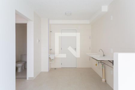 Sala e cozinha de apartamento para alugar com 2 quartos, 33m² em Cambuci, São Paulo