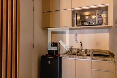 Cozinha  de kitnet/studio à venda com 1 quarto, 25m² em Vila Guarani (zona Sul), São Paulo