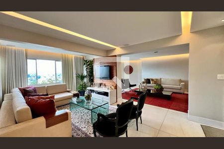 sala 1 de apartamento à venda com 4 quartos, 198m² em Anchieta, Belo Horizonte
