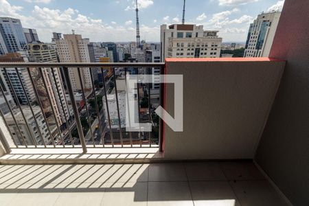 Varanda do Studio de kitnet/studio para alugar com 1 quarto, 25m² em Consolação, São Paulo