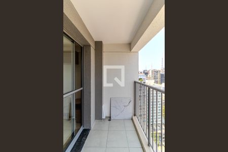 Varanda de kitnet/studio para alugar com 1 quarto, 25m² em Consolação, São Paulo