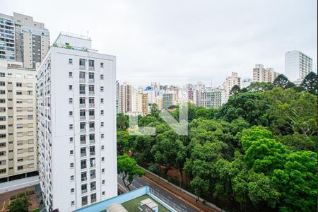 Vista da Varanda da Sala de apartamento à venda com 1 quarto, 24m² em Consolação, São Paulo
