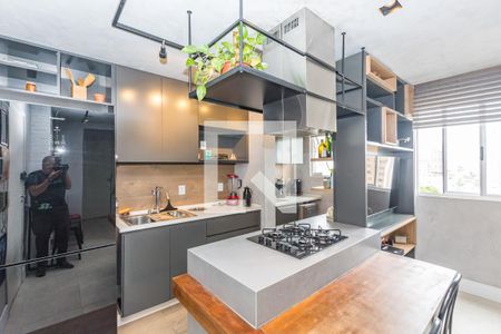 Cozinha de apartamento para alugar com 1 quarto, 37m² em Gutierrez, Belo Horizonte