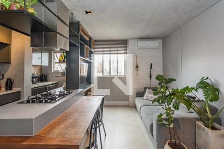 Sala de apartamento para alugar com 1 quarto, 37m² em Gutierrez, Belo Horizonte