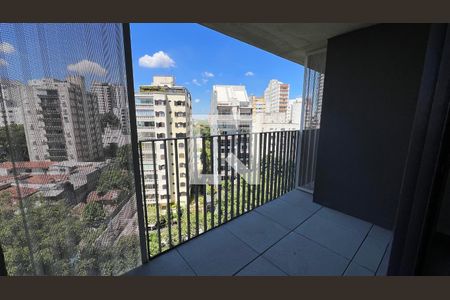 Varanda de apartamento à venda com 1 quarto, 63m² em Jardim das Bandeiras, São Paulo