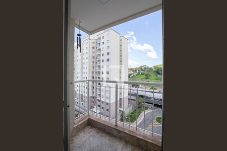 Varanda da sala  de apartamento à venda com 2 quartos, 58m² em Paquetá, Belo Horizonte