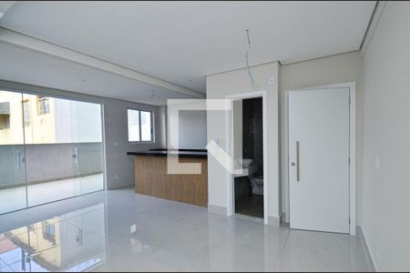 Sala de estar de apartamento à venda com 3 quartos, 97m² em Sagrada Família, Belo Horizonte