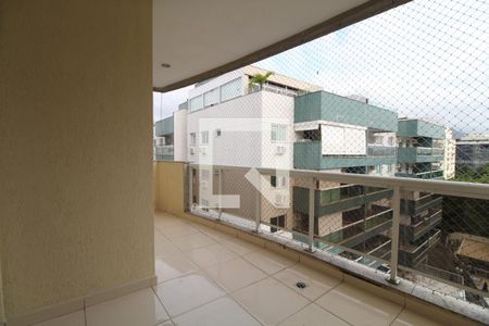 Varanda da Sala de apartamento para alugar com 3 quartos, 84m² em Freguesia de Jacarepaguá, Rio de Janeiro