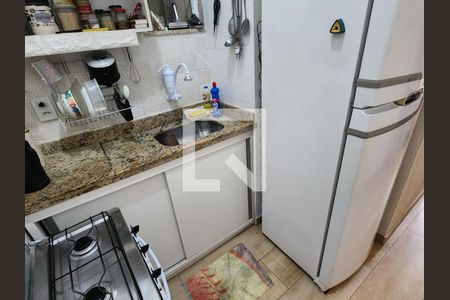 Cozinha de apartamento à venda com 1 quarto, 20m² em Catete, Rio de Janeiro