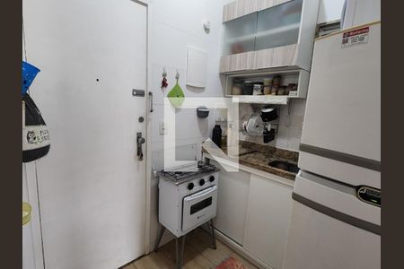 Cozinha de apartamento à venda com 1 quarto, 20m² em Catete, Rio de Janeiro