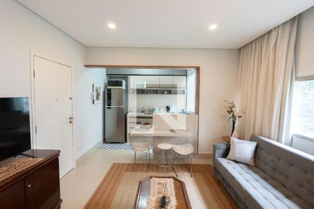 Sala de apartamento para alugar com 1 quarto, 40m² em Bela Vista, São Paulo