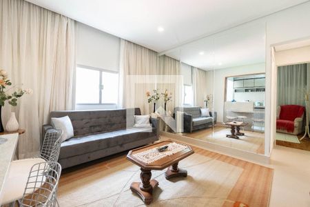 Sala de apartamento para alugar com 1 quarto, 40m² em Bela Vista, São Paulo