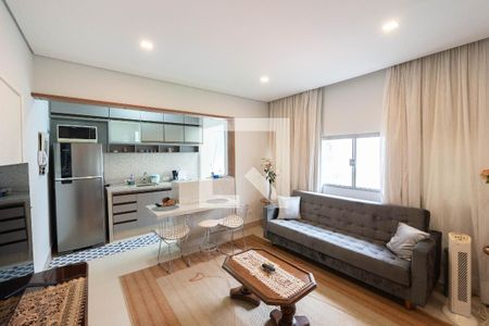 Sala de apartamento para alugar com 1 quarto, 40m² em Bela Vista, São Paulo