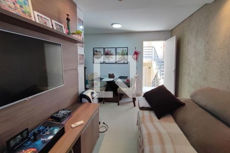 Sala de Estar e Jantar de apartamento para alugar com 2 quartos, 49m² em Residencial Cosmos, Campinas