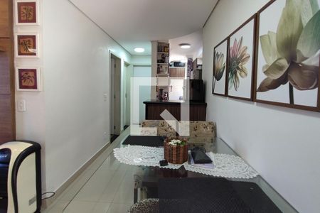 Sala de Estar e Jantar de apartamento para alugar com 2 quartos, 49m² em Residencial Cosmos, Campinas