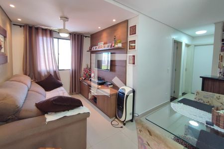 Sala de Estar e Jantar de apartamento para alugar com 2 quartos, 49m² em Residencial Cosmos, Campinas