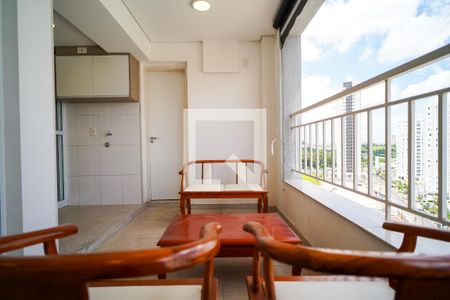 Varanda da Sala de apartamento para alugar com 3 quartos, 82m² em Parque Campolim, Sorocaba