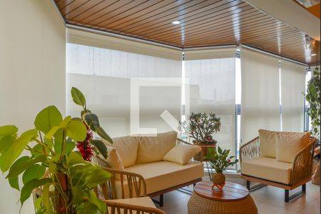 Varanda da Sala de apartamento à venda com 4 quartos, 190m² em Vila Caminho do Mar, São Bernardo do Campo