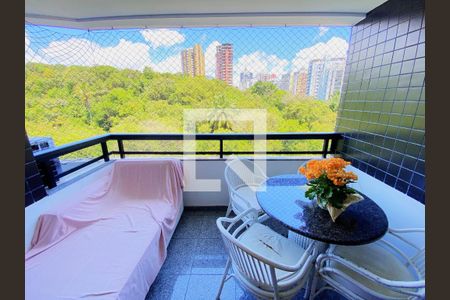 Varanda da Sala de apartamento para alugar com 4 quartos, 140m² em Pituba, Salvador