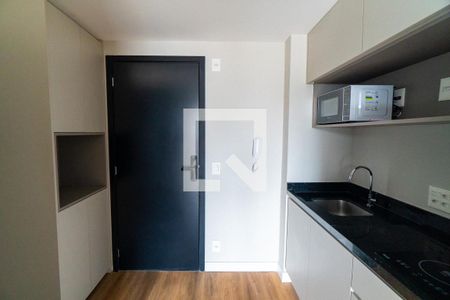 Cozinha de kitnet/studio para alugar com 1 quarto, 25m² em Vila Clementino, São Paulo