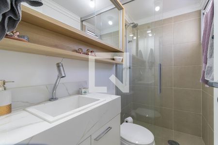 Banheiro da suíte de apartamento para alugar com 3 quartos, 76m² em Ponte Preta, Campinas