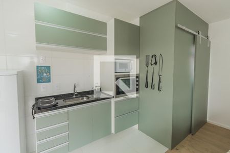 Cozinha de apartamento à venda com 1 quarto, 30m² em Jardim São Paulo, São Paulo