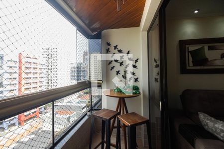 Varanda  de apartamento à venda com 3 quartos, 95m² em Vila Azevedo, São Paulo