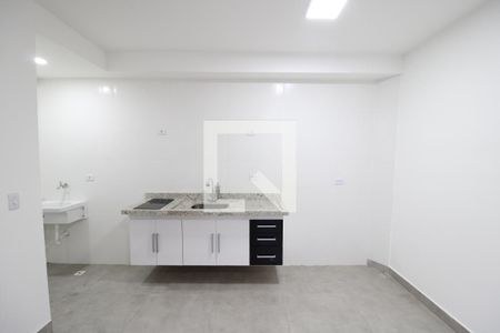 Sala / Cozinha de apartamento para alugar com 1 quarto, 30m² em Carandiru, São Paulo