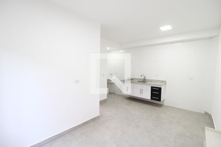 Sala / Cozinha de apartamento para alugar com 1 quarto, 30m² em Carandiru, São Paulo