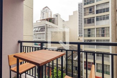 Varanda do Studio de kitnet/studio para alugar com 1 quarto, 23m² em Vila Buarque, São Paulo