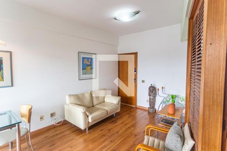 Sala de apartamento para alugar com 1 quarto, 50m² em Lourdes, Belo Horizonte