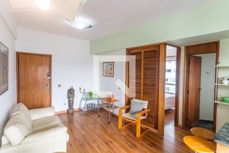 Sala de apartamento para alugar com 1 quarto, 50m² em Lourdes, Belo Horizonte