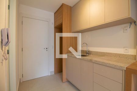 Cozinha de kitnet/studio para alugar com 1 quarto, 28m² em Paraíso, São Paulo