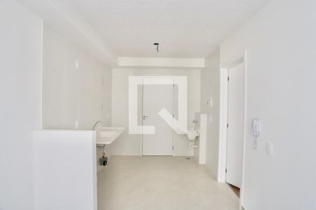 Sala/cozinha/área de serviço de apartamento para alugar com 1 quarto, 26m² em Vila Claudia, São Paulo