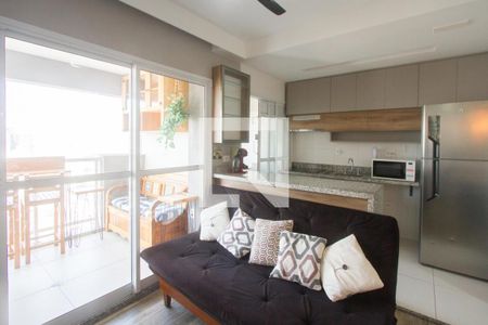 Sala de apartamento para alugar com 2 quartos, 53m² em Chácara Santo Antônio (zona Sul), São Paulo