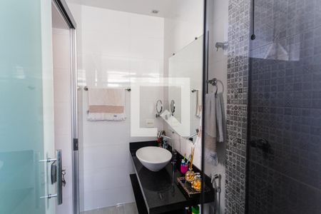 Banheiro da Suíte 1 de apartamento à venda com 3 quartos, 160m² em Santo Antônio, Belo Horizonte