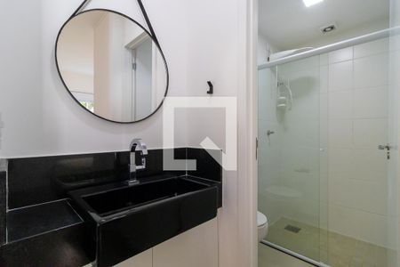 Banheiro de kitnet/studio para alugar com 1 quarto, 40m² em Vila Itapura, Campinas