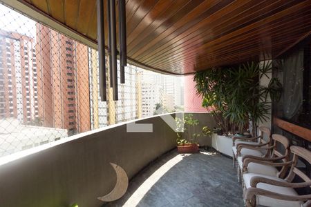 Varanda da Sala de apartamento à venda com 3 quartos, 200m² em Moema, São Paulo