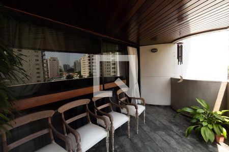 Varanda da Sala de apartamento à venda com 3 quartos, 200m² em Moema, São Paulo